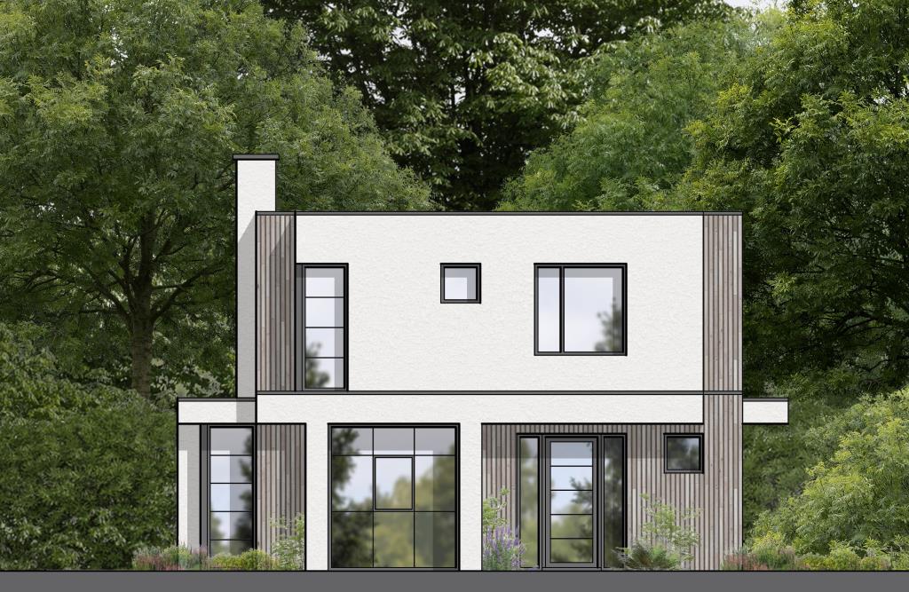 Lot: 3 - LAND WITH PLANNING FOR FOUR DETACHED HOUSES - Unit 1 - South Elevation